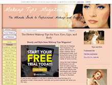 Tablet Screenshot of makeup-tips-magazine.com